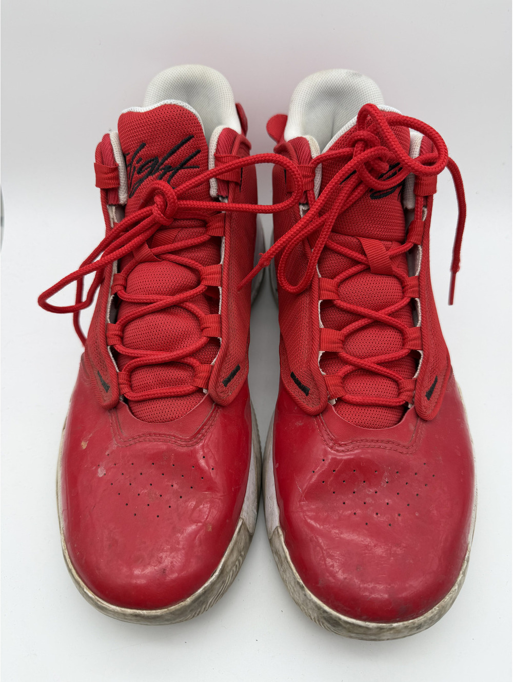 Jordan Flight Red and White Basketball Shoes Size 12